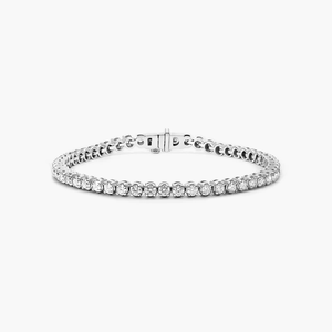 Élégant 7 pouces 925 argent brillant coupe Moissanite griffe réglage Tennis Bracelet luxe étincelant bijoux fins unisexe romantique - Product Image 6