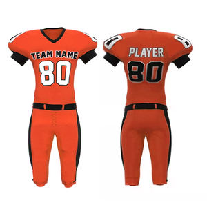 OEM Haute Qualité 100% Polyester Équipe Couleur Uniforme Solide Football Américain Tops Maillot de Football Américain Hommes - Product Image 2