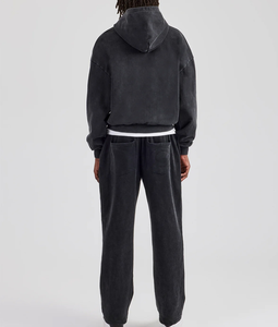 Chándal y pantalones de chándal personalizados con cremallera completa al por mayor, conjunto de 2 piezas de lujo para mujer, conjunto de hombre con logotipo impreso personalizado en blanco - Product Image 5