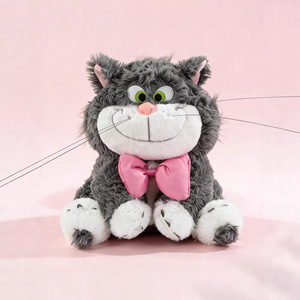 Peluche de Gato <span class=keywords><strong>Lucifer</strong></span> con Corbata de Moño - Adorable Muñeco de Peluche de <span class=keywords><strong>Diablo</strong></span>, Gatitos Enojados, Regalos al por Mayor, Muñeco para Máquina de Garras - Product Image 1