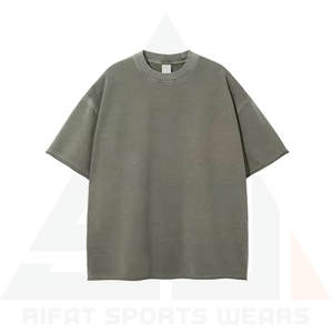 T-shirt Homme Surdimensionné 100% Coton Léger OEM, Impression DTG, Logo, Lavage à l'Acide, Vintage, Personnalisé, Respirant, Haute Qualité - Product Image 4