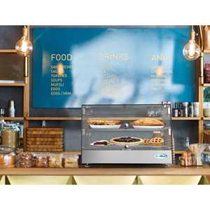 Exhibidor de Vidrio con Calefacción para Mostrador de 22 Pulgadas, 1.7 Pies Cúbicos Equipo de Calentamiento y Mantenimiento de Temperatura HDC-1.7C con Puerta Batiente, Capacidad de 800W - Product Image 6