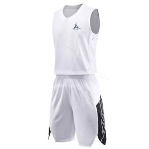 100% Polyester matériel basket-ball uniformes ensembles grande taille respirant à manches courtes haute qualité personnalisé vêtements de sport de plein air - Product Image 1