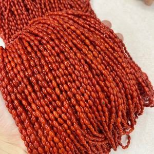 Cuentas de Coral Rojo Natural, Piedra Preciosa, Material Clásico para Joyería, Artesanía Espiritual, Curación, Adorno Tradicional, Valor Artístico, Cuentas IGI - Product Image 3