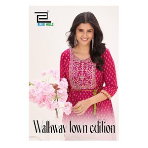 Diseñador 14Kg Rayón Anarkali Vestido 14Kg Rayón Bordado Étnico Cinturón DE TRABAJO Ropa de fiesta tradicional para adultos Ocasiones especiales - Product Image 1