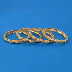 Derniers bracelets en or uni antique faits à la main Bracelets de mode de qualité exportée avec placage à l'or - Product Image 3