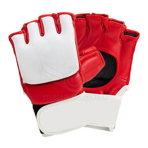 Gants MMA en cuir de haute qualité avec logo personnalisé Caractéristiques imperméables pour hommes pour un usage quotidien - Product Image 1