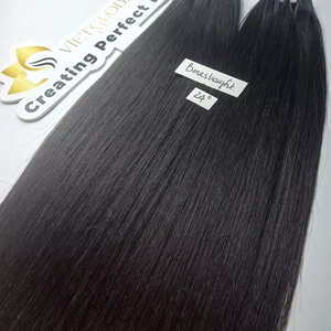 VIETGLOBAL Femmes 100% vrais cheveux humains os peau droite trame vierge qualité vietnamien cheveux naturel noir en gros disponible - Product Image 1