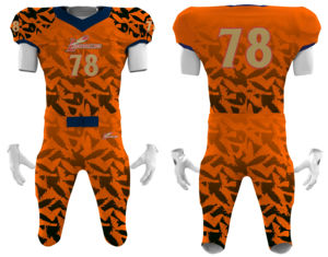 Conjunto de Uniforme de Fútbol Americano Personalizado por Sublimación, Estilo Tackle Twill, Manga Corta, Protección Solar UPF 50+, 7v7, Ropa para Hombre - Product Image 3