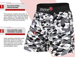 Shrink-Proof Digital Print Mixed Martial Arts Wear for Adults Boxing Shorts Last New Design Mma Shorts - Product Image 4