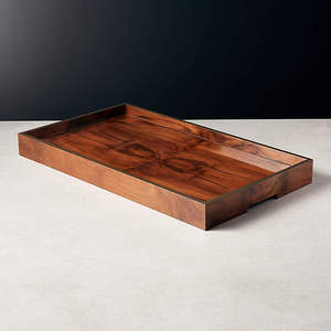 Plateau de service en bois de qualité supérieure pour boissons Offre Spéciale plateau en bois avec poignée en gros pour plateau de service de fête de mariage et de restaurant - Product Image 2