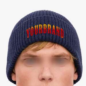 Designer High Quality With Custom logo Winter Digital Print Jacquard Knit Beanie Custom Patch Beanies <b>Hats</b> - Product Image 1