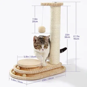 High quality Wooden Scratcher Pets best selling Scratcher Wooden Cat Tree Furniture Cat Scratcher