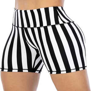 Mallas personalizadas Pantalones cortos de compresión Leopardo Sublimación Imprimir Deporte Fitness Pantalones cortos de cintura cruzada Leggings de yoga para mujeres - Product Image 6