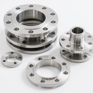 Brida de placa de mecanizado CNC personalizada de fábrica OEM brida de cuello de soldadura industrial de alta presión personalizada brida de acero inoxidable - Product Image 1