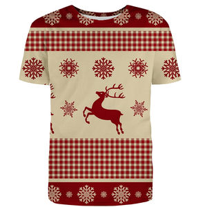 Custom Design Wholesale Very Low Price Sublimation <b>Christmas</b> T <b>Shirts</b> Hot Selling Comfortable <b>Christmas</b> T <b>Shirts</b> - Product Image 2
