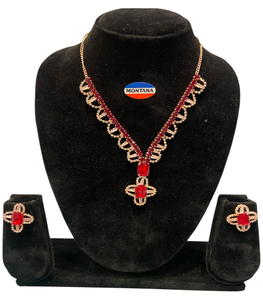 AD768 elegante collar clásico pendientes Conjunto elegante joyería de moda para fiestas aniversarios eventos tradicionales para regalar - Product Image 2