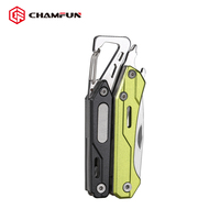 NUEVO Mango de aluminio Mini alicates portátiles Herramientas múltiples de acero inoxidable con mosquetón