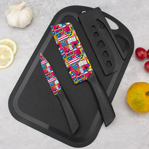 Nouvelle tendance, ensemble de 2 pièces personnalisé, de qualité supérieure, professionnel, utilitaire, lames en céramique de haute qualité, plastique, ambidextre, passe au lave-vaisselle - Product Image 1