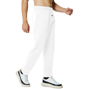 Pantalon de jogging élastique taille moyenne avec cordon de serrage de haute qualité pour hommes pantalon en toile respirante pantalon de survêtement fuselé - Product Image 3