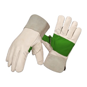 Gants de sécurité robustes pour monteurs canadiens, en cuir de vachette pleine fleur et croûte, doux et confortables pour le travail - Product Image 6