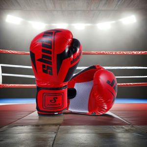Guantes de Boxeo de Alta Calidad para Entrenamiento, Guantes de MMA de Cuero PU con Cierre de Gancho y Bucle, Unisex, Precio de Fábrica, Proveedor Verificado, Gimnasio - Product Image 6