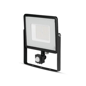50 Wát Slim LED Flood Light IP65 trung tính 4000K màu Đen nhà ở với <span class=keywords><strong>PIR</strong></span> cảm biến chuyển động và hoàng hôn cảm biến <span class=keywords><strong>Samsung</strong></span> chip SKU-470 - Product Image 2