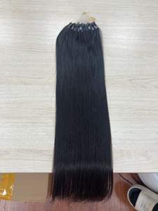 High Quality 100% Remy Cuticle Aligned Vietnamese Human Hair Extensions Double Drawn Micro Loop Raw Unprocessed Natural Wave - Product Image 4