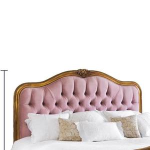 กรอบเตียงกำมะหยี่สไตล์ฝรั่งเศสสีทองทำจากไม้เนื้อแข็งสำหรับเฟอร์นิเจอร์ห้องนอนและเฟอร์นิเจอร์วิลล่า - Product Image 4