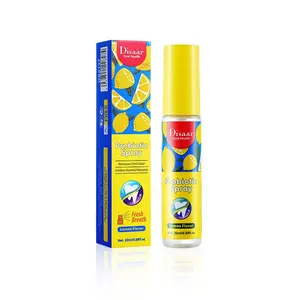 20ml Probiotic Fresh Breath Spray Lemon Flavor Refreshing Mouth Spray For Bad Breath