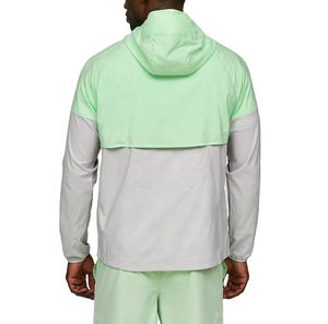 Custom <b>Stitched</b> <b>Zip</b> up Lightweight Nylon Tracksuit Men Blank Loose Fit Windbreaker Short Set Two Piece - Product Image 5