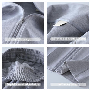 ชุดวอร์มผู้หญิงคุณภาพพรีเมียม ปี 2025 สำหรับฤดูหนาว น้ำหนักเบา สีพื้น รับสกรีนโลโก้ เป็นมิตรกับสิ่งแวดล้อม แห้งเร็ว ระบายอากาศได้ดี - Product Image 6