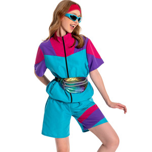 Conjuntos de talla grande para mujer, diferentes diseños, manga corta, cómodo, transpirable, ropa de calle, conjunto cortavientos elegante para mujer - Product Image 2