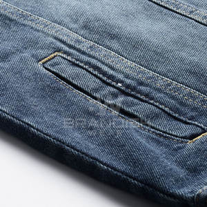 แจ็กเก็ตยีนส์สีทึบระบายอากาศได้ดีใส่สบายสำหรับฤดูหนาว - Product Image 6