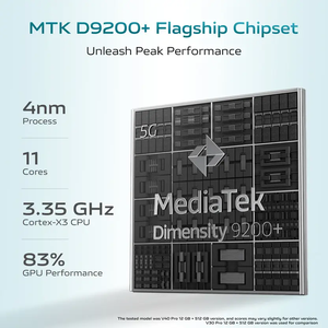 Titan grey phiên bản 5G chất lượng cao điện thoại di động 256 GB lưu trữ 8 GB RAM kết nối nhanh dimensity 9200 + Bộ xử lý - Product Image 6