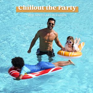 Inflatable Body Boards for Water <b>Slides</b>, Surfing Board <b>Pool</b> Floats, Swimming <b>Pool</b> Floating Boards Learn to Swim, Summer Water - Product Image 2