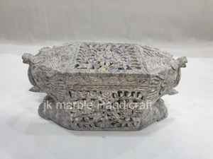 Joyero de esteatita de lujo de alta calidad, mármol bellamente tallado, nuevo diseño, collares, anillos, pulseras, hecho a mano, pulido, el mejor - Product Image 3