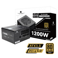 Thermalright TG1200 1200W 80 PLUS Gold ATX3.0 Modüler Olmayan PSU PCIe5.0 12VHPWR 140mm Sessiz Fanlı Masaüstü Stok Toptan Satış