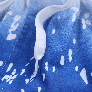 Ensemble 2 pièces graphique personnalisé en usine t-shirt et short en tricot pour hommes Logo imprimé économique Style d'été décontracté - Product Image 4