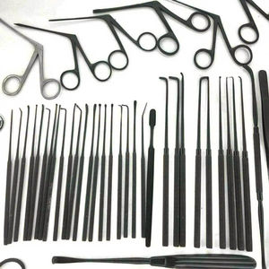 Micro Cirugía del oído ENT Instrumentos Set TYMPANOPLASTIA INSTRUMENTOS COLOR NEGRO Manual Fuente de alimentación Kit quirúrgico - Product Image 5