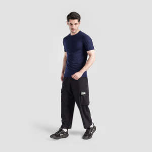 Pantalon de sport athlétique pour homme, coupe droite, plissé, coloré, avec logo personnalisable, tailles XL 3XL, idéal pour le jogging - Product Image 4
