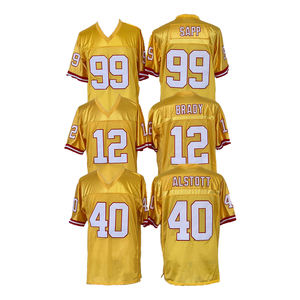 Stitched American <b>Football</b> Jerseys Tampa Bay <b>Retro</b> <b>Football</b> Jersey 12 Brady 40 Alstott 99 Sapp - Product Image 1
