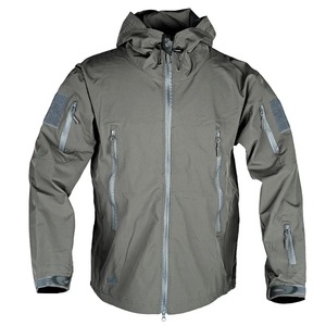 Ensemble veste et pantalon softshell tactique unisexe respirant coupe-vent imperméable enduit grande taille pour l'extérieur, col montant, vente en gros - Product Image 2