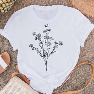 High Quality Manufacturer Custom Round Neck T-Shirt Short Sleeve Blank Advertising Basic Casual Plain Women Tees From Bangladesh - Product Image 1