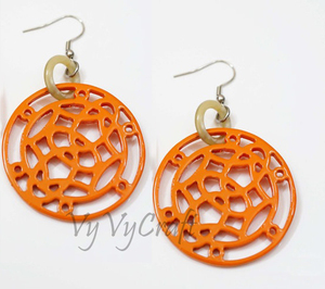 Vietnam Trendy Natural Water Buffalo Horn <b>Clip</b>-On Earrings Adjustable Size Eco-friendly Fashionable Wedding Party Accessory Gift - Product Image 2