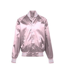 Chaqueta Varsity Personalizada de Piel de Oveja Teñida y Transpirable para Mujer, Mangas Largas, Calidad Premium, Cuello Desmontable, Ropa de Invierno - Product Image 3