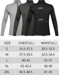 Hommes de haute qualité Golf Active Tops Nouveau Design Quarter Zipper Pull Sweat 1/4 Zip Shirt - Product Image 6