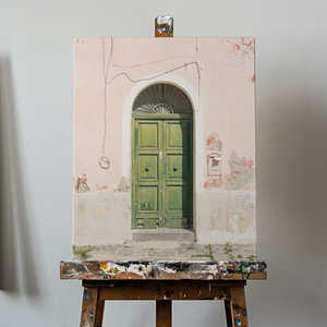 Toile à motif nature morte Green Door - Product Image 3