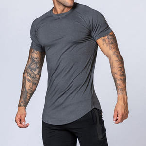 Camiseta en blanco con estampado de su propio logotipo para hombre, camiseta Unisex de algodón pesado personalizada, 180-280gsm, alta calidad - Product Image 2