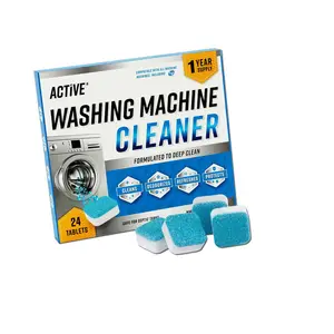 Aktif yıkama makine temizleyici ve septik Tank tedavi bakla paket-12 aylık tedarik çamaşır makinesi kireç çözücü içerir